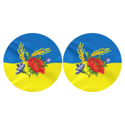 Набір для вишивки бісером Барвиста Вишиванка З Україною в серці 37х18 (ТР677пн3718k)