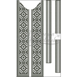 Набір ниток DMC для вишивки хрестиком до заготовки чоловічої вставки для сорочки – вишиванки Жито ВЧ006пБннннh