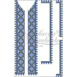 Набір ниток DMC для вишивки хрестиком до заготовки чоловічої вставки для сорочки – вишиванки Ніжність (ВЧ012пБннннh)