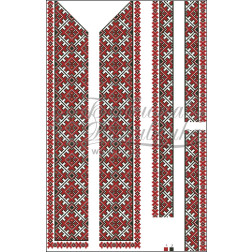 Набір ниток DMC для вишивки хрестиком до заготовки чоловічої вставки для сорочки – вишиванки Львівська (ВЧ044пБннннh)