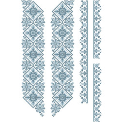 Набір ниток DMC для вишивки хрестиком до заготовки чоловічої вставки для сорочки – вишиванки Мами оберіг (ВЧ069пБннннh)