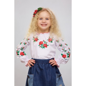 Дівчача блузка-вишиванка (ДБ602хБ2801)