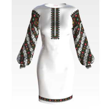 Набір ниток DMC для вишивки хрестиком до заготовки жіночої сукні – вишиванки Борщівська традиція (ПЛ151пБннннh)