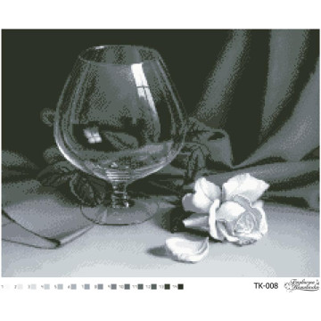 Схема картини Келих і троянда для вишивки бісером на габардині (ТК008пн5442)