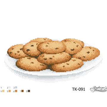 Схема картини Домашнє печиво для вишивки бісером на габардині (ТК091пн3322)