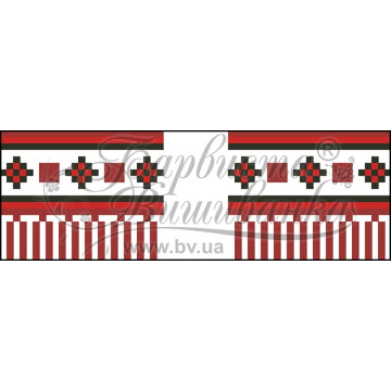Схема Рушничок для Весільних букетів та декору для вишивки бісером і нитками на тканині (ТР064пн1025)