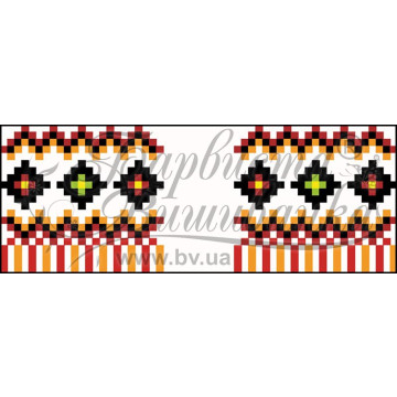 Набір для вишивки нитками Барвиста Вишиванка Рушничок для Весільних букетів та декору 10х25 (ТР094пн1025i)