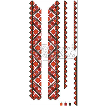 Набір ниток DMC для вишивки хрестиком до заготовки дитячої вставки – вишиванки на 6-12 років Світанок ВД014пБннннh