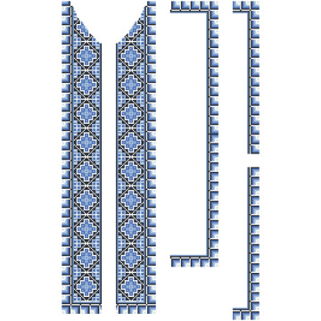 Заготовка чоловічої вставки для сорочки Ніжність для вишивки бісером (ВЧ012кБнннн)