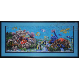 Картина вышитая бисером Барвиста Вышиванка  Подводный мир 104х49 (АА012ан9234)