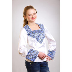 Сшитая женская блузка – вышиванка  Нежность для вышивки бисером и нитками (БЖ032кБ4409)