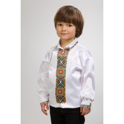 Заготовка детской сорочки на 1-3 лет Борщевский цветок для вышивки бисером (СД004кБ28нн)