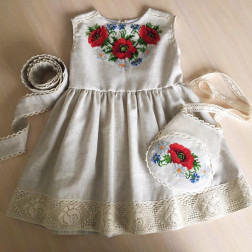 Платье-вышиванка для девочки (ДП011дМ0103)