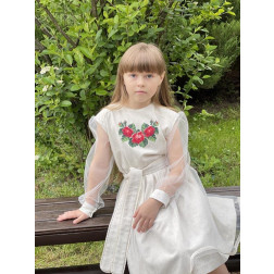 Платье-вышиванка для девочки (ДП778дМ0104)