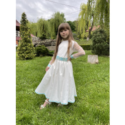 Платье-вышиванка детское, вышитое машинной вышивкой крестиком (ДП901кБ3200_006)