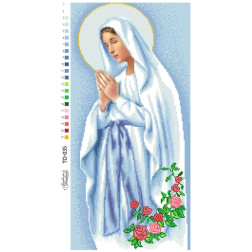 Схема картины Мария непорочного зачатия для вышивки бисером на ткани (ТО035пн2859)