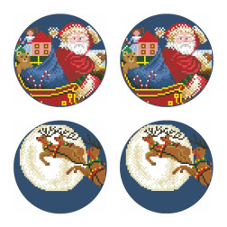 Набор для вышивания бисером Барвиста Вышиванка Серия: Ночь чудес 30х30 (ТР594пн3030k)