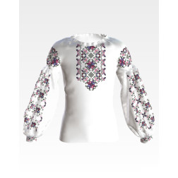 Набор бисера Preciosa для вышивки бисером к детской заготовке блузки - вышиванки  Нежность весны (ВЕ038пБннннb)