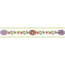 Fabric with stamped cross stitch for cross stitch embroidery Barvysta Vyshyvanka Easter Table Runner 102x16 (TR243pW9916)
