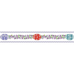 Fabric with stamped cross stitch for cross stitch embroidery Barvysta Vyshyvanka Easter Table Runner 102x16 (TR251pW9916)