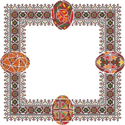 Fabric with stamped cross stitch for cross stitch embroidery Barvysta Vyshyvanka Easter tablecloth 75x75 (TR254pW5252)