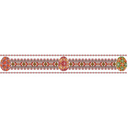 Fabric with stamped cross stitch for cross stitch embroidery Barvysta Vyshyvanka Easter Table Runner 102x16 (TR263pW9916)