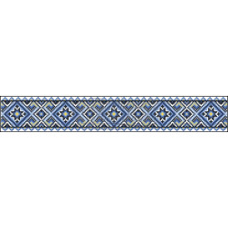 Preciosa bead kit for beading for kid`s skirt (Ukrainian vyshyvanka), 3-5 years Sorceress (BC045pW28nnb)