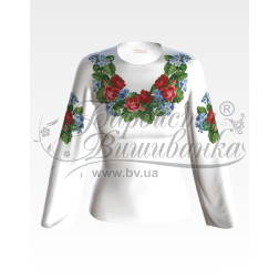 Preciosa bead kit for beading for women's shirt (Ukrainian vyshyvanka) Roses and forget-me-nots (BJ004pWnnnnb)