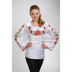 Preciosa bead kit for beading for women's shirt (Ukrainian vyshyvanka) Poppies, cornflowers, spikelets (BJ013pWnnnnb)