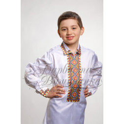 DMC thread kit for cross stitch embroidery for kid`s shirt (Ukrainian vyshyvanka), 1-3 years Carpathian region CD011pW28nnh