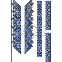 DMC thread kit for cross stitch embroidery for kid`s shirt (Ukrainian vyshyvanka), 1-3 years Bereginya CD037pW28nnh