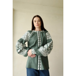Women's embroidered shirt Ukrainian boho (EJ003lTnn02_230_001)
