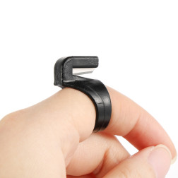 Ring with thread trimmer (black), 1 pc (FA06)