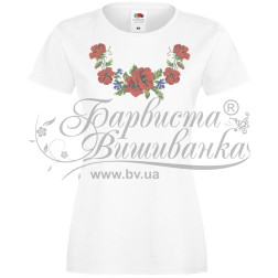 Women's T-shirt vyshyvanka women's printed by cross-stitch (XS) FJ013xW4201