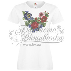 Women's T-shirt vyshyvanka women's printed by cross-stitch (XS) FJ035xW4201
