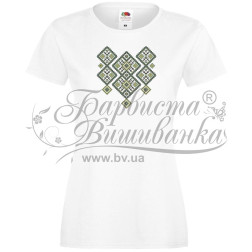 Women's T-shirt vyshyvanka women's printed by cross-stitch (XS) FJ073xW4201
