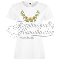 Women's T-shirt vyshyvanka women's printed by cross-stitch (XS) FJ084xW4201