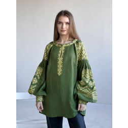 Women’s shirt (Ukrainian boho vyshyvanka) Necklace (JE003lTnnnn_265_198)