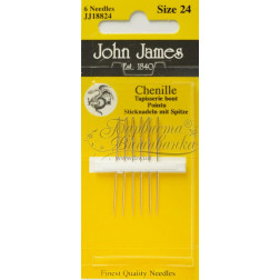 Regular Chenille Sewing Needle - Sizes 24 - Crewel / Ribbon Embroidery (JJ18824)