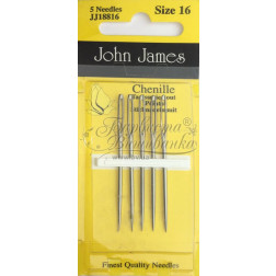 Regular Chenille Sewing Needle - Sizes 16 - Crewel / Ribbon Embroidery (JJ18816)