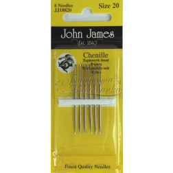 Regular Chenille Sewing Needle - Sizes 20 - Crewel / Ribbon Embroidery (JJ18820)