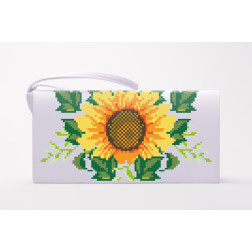 Cross stitch kit Barvysta Vyshyvanka Sewed clutch bag with stamped cross stitch (Ukrainian vyshyvanka) Sunflowers (KL012pW1301i)