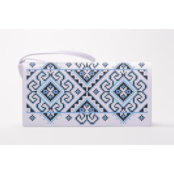 Cross stitch kit Barvysta Vyshyvanka Sewed clutch bag with stamped cross stitch (Ukrainian vyshyvanka) Curly infinity (KL034pW1301i)