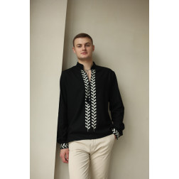 Men's embroidered shirt - «Ours: earth, sky, country» (ML002lDnn29_270_262)