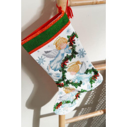 Sewed Christmas stocking Angels (RT163aW3149)
