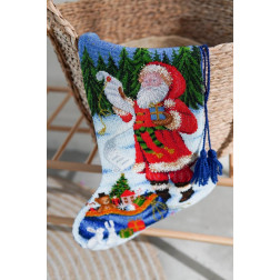 Sewed Christmas stocking The night of miracles (RT178aW3149)
