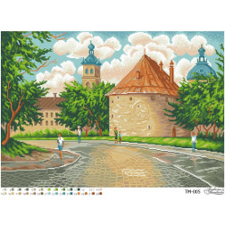 Bead embroidery kit Barvysta Vyshyvanka Walking on the streets of the old town 61x43 (TM005pn6143k)