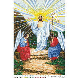 Preciosa bead kit for beading for fabric with stamped beads The Resurrection of Jesus (TO001pn4059b)