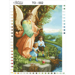 Bead embroidery kit Barvysta Vyshyvanka Guardian Angel 37x50 (TO002pn3750k)