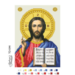 Bead embroidery kit Barvysta Vyshyvanka The Lord Almighty 16x22 (TO044pn1622k)